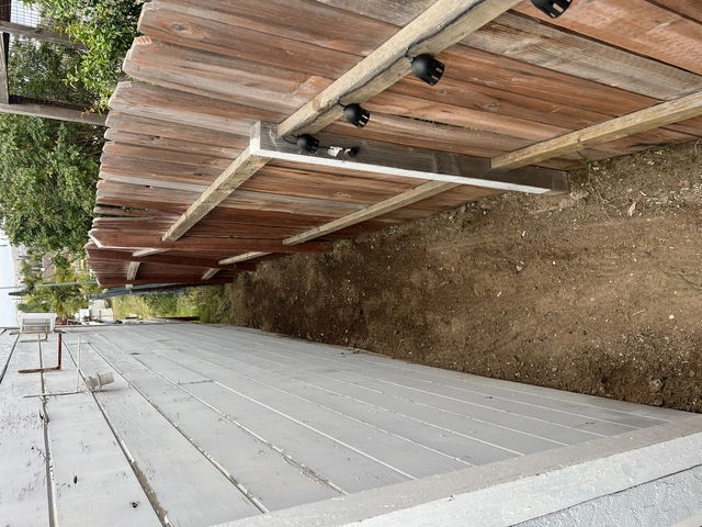 Clean garage after debris removal